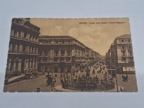 Cartolina napoli piazza della - cartolina,