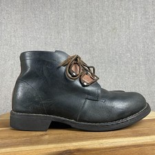 Timberland Co Colrain Leather Ankle Boot Men 9 M Black Leather Chukka RARE Italy