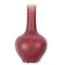 Vaso porcellana smaltato rosso