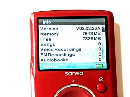 Sandisk sansa fuze 8gb rockbox - sandisk,