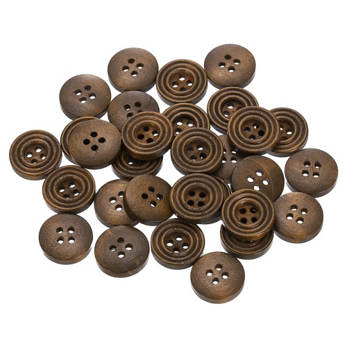 30pcs bottoni legno - bottoni, in