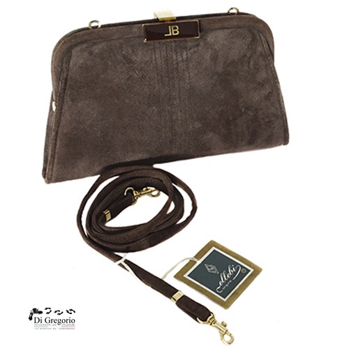 Pochette cerimonia camoscio