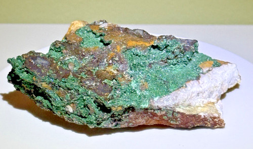 Burnished malachite matrice - burnished, su