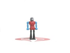 ALOX Robot BLUE CHEST Silver