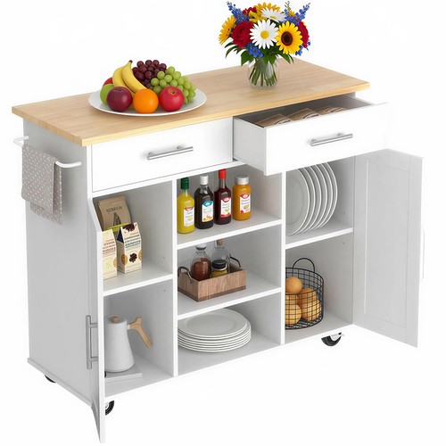 Isola cucina con ruote - da,
