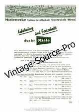 vecchia lavatrice a tamburo Miele scrittura pubblicitaria 505 vintage anni 50