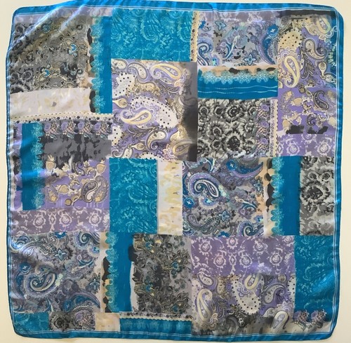 Sciarpa blu design - sciarpa, a