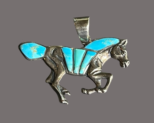 Ciondolo argento sterling blu - ciondolo,