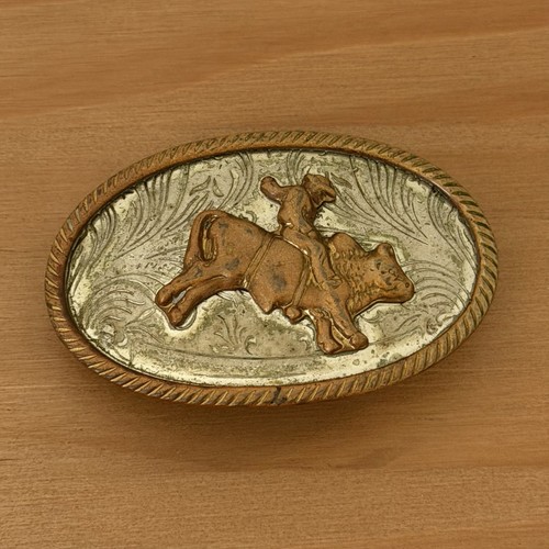 Fibbia cintura cowboy vintage