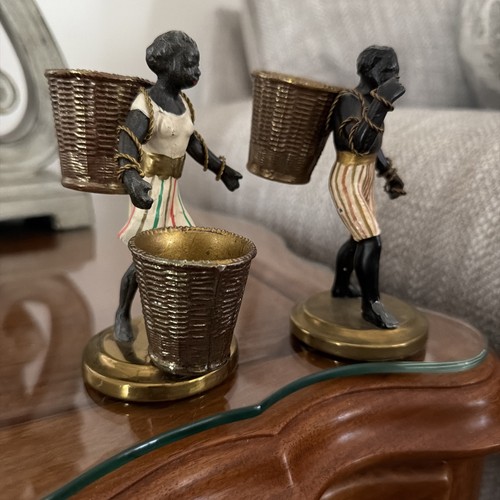 Coppia bronzi verniciati - coppia, a