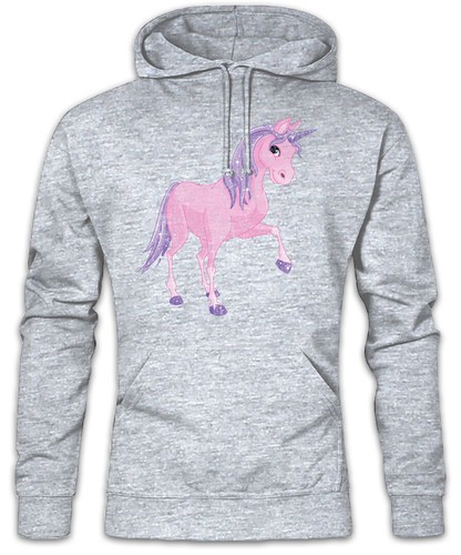 Felpa con cappuccio unicorno