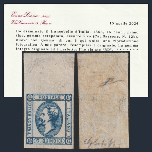 Italia regno 1863 litografico - italia,