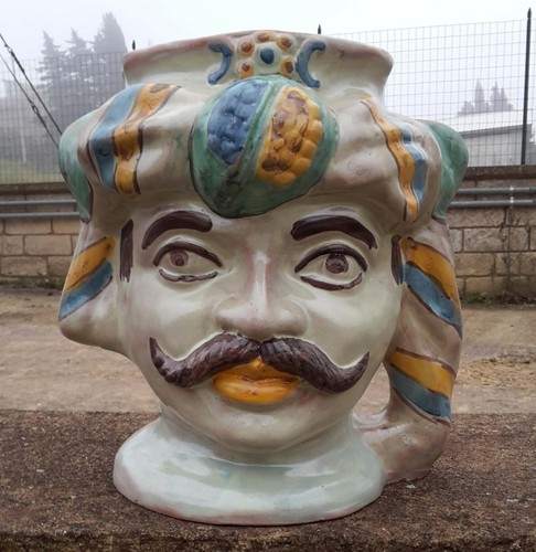 Vaso testa moro - a,