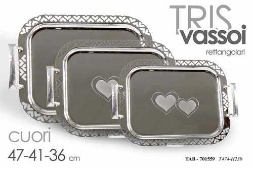 Tris vassoi buffet
