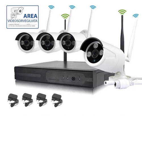 Kit videosorveglianza wireless - videosorveglianza,