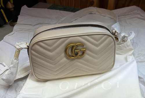 Borsa tracolla gucci bianca - a,