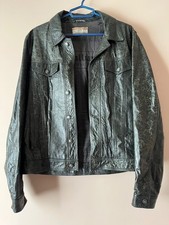 Giacca di pelle vintage John Galliano taglia 52