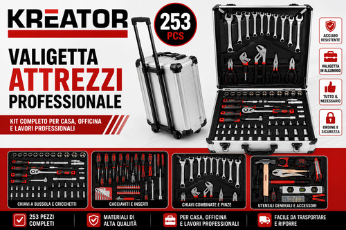 Kreator valigetta attrezzi 253 - valigetta,