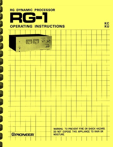Pioneer dynamic processor - rg-1,