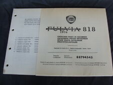 Lancia Fulvia aggiornamento