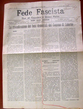 FEDE FASCISTA  0ttobre 1924