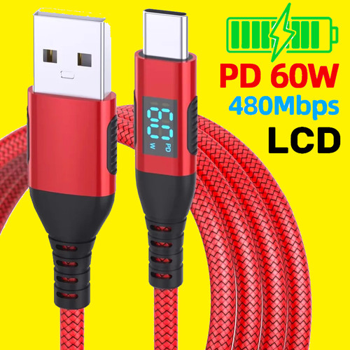 Cavo usb pd 60w - usb-a,