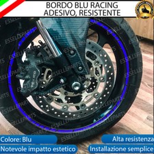 CONTORNO PROFILO BLU BORDO ADESIVO RUOTE CERCHI MOTO SCOOTER DESIGN RACING