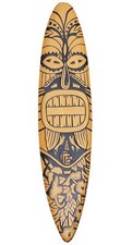 Maori Tavola Surf 100cm Zum Disconnetti Scudo Tribale Tiki da Serva Barschild