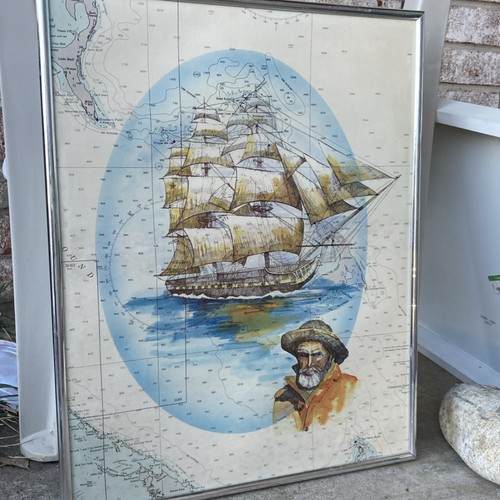 Specchio vintage incorniciato