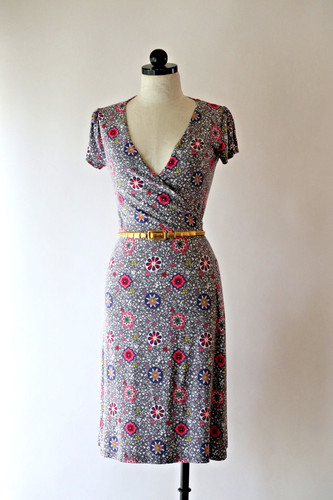Boden grigio floreale jersey