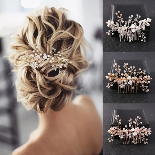 Pettine capelli sposa perle