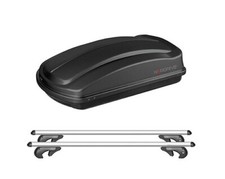 BOX Baule 400 LT. Barre Portatutto auto COMPATIBILE con FIAT Panda