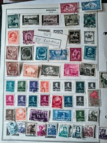 Francobolli esteri romania pre - francobolli,
