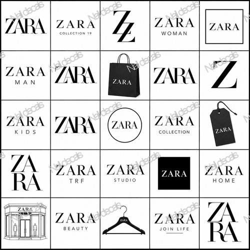 Zara decalcomanie unghie - zara,