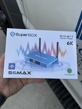 SuperBox S6 Max 6K Android 12 TV Box lettore multimediale streaming 64 GB - sigillo di fabbrica