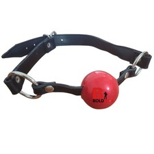 Leather Ball Gag Silicone