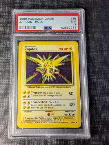Psa zapdos holo set - psa,