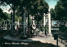 1961 CERVIA Rotonda I Maggio Distributore Acqua Fontana Ravenna Cartolina