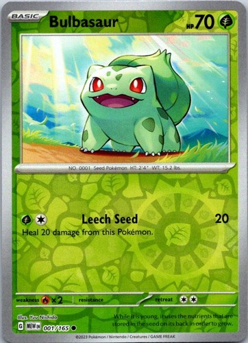 Bulbasaur reverse holo common - reverse,