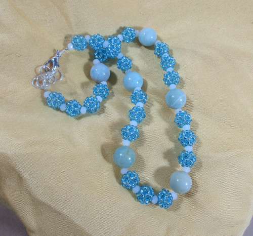 Collana girocollo acquamarina - girocollo,