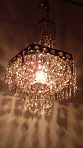 Lampadario antico esagonale