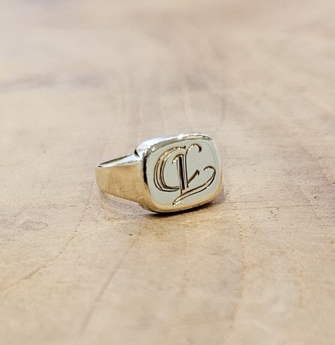 Anello sigillo oro giallo 8 - in,