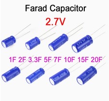 Supercondensatore 2,7V 1F 2F 3,3F 5F 7F 10F 15F 20F Super Farad 
