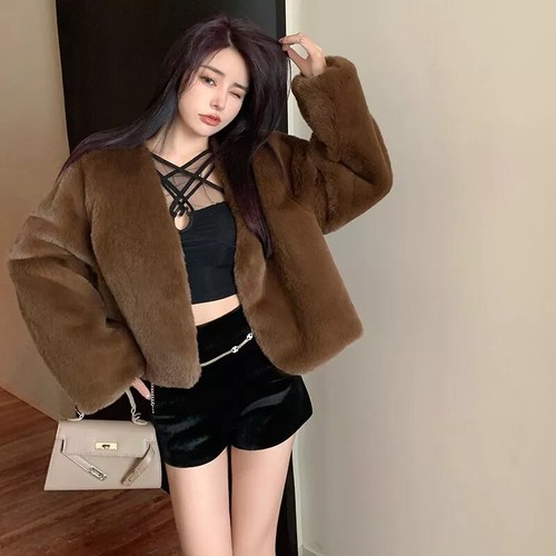 Giacca cappotto pelliccia - cappotto,