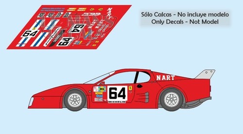 Decals ferrari 512 mans - ferrari, bb