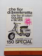 Innocenti Lambretta 150 Special Golden-150 Special Silver 1965 depliant original