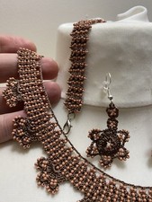 Orecchini collana uncinetto
