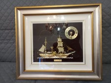 Quadro veliero nave galeone fatto a mano Virtime by Virginio anni 80.