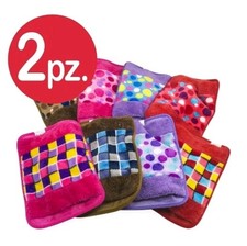 Borsa Acqua Calda Scaldino Elettrico Scalda Mani Piedi Teporino Anallergico 2pz