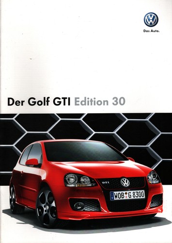 Brochure golf gti edition - brochure,